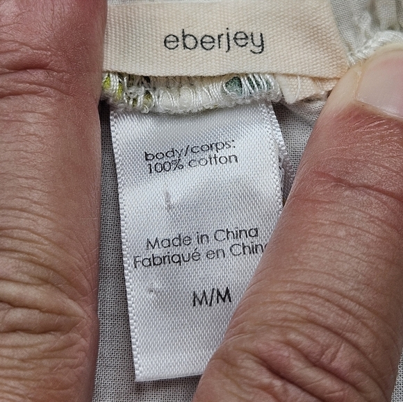 Eberjey Nostalgia Garden Nellie Floral Print Mini-Skirt Cloud Medium - Picture 6 of 15